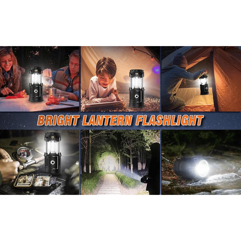 Collapsible LED Camping Lanterns Lightweight Solar