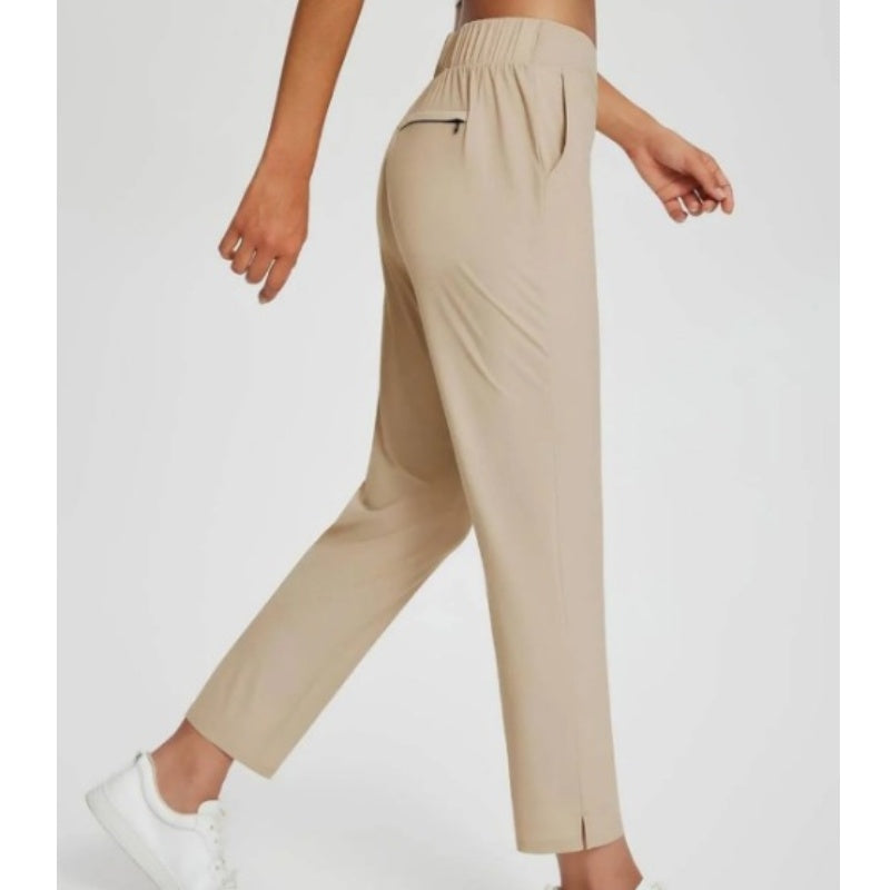 🔥Last Day Sale 60% OFF⏰👖🍃Women's Elastic High-Waist Pants - Secure Pockets, Slim Fit🎁