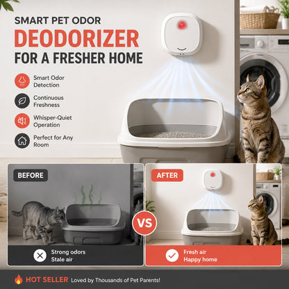 🔥Limited Time 50% OFF! 🌬️Say goodbye to unpleasant odors with it! Smart Quiet Pet Odor Eliminator