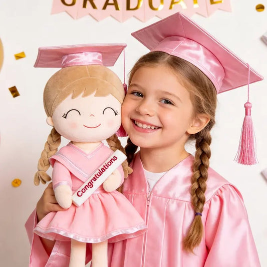 🎓 Class of 2026 Graduation Doll – 14” Soft Plush Keepsake Gift with Gift Bag