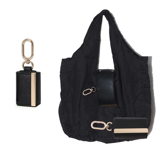 Foldable Shopping Bag Keychain Eco-Friendly Reusable Tote Bag