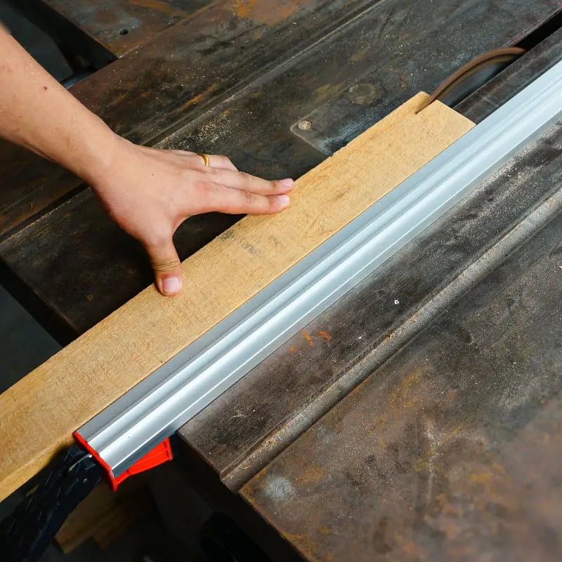 📏 Heavy-Duty Aluminum Woodworking Straight Cutting Guide Rail | 120kg Clamping Force Precision Saw & Router Fence
