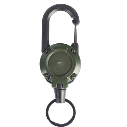Outdoor automatic retractable wire rope anti-theft keychain