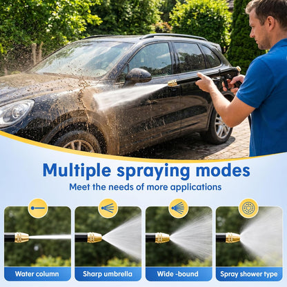 💪BUY 2 GET 1 FREE!!🏆High-Pressure Water Jet Gun💦Ergonomic Grip • Booster Nozzle • Hose Included-Powerful Car Wash🚗 Garden Watering🌻Effortless to Use!