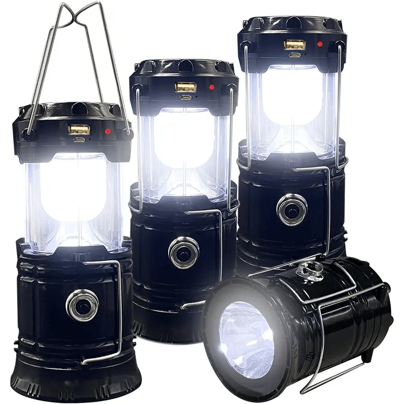 Collapsible LED Camping Lanterns Lightweight Solar