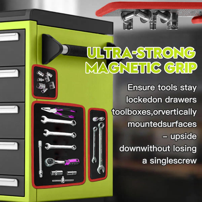 Magnetic Tool Mat Set – Flexible Non-Slip Magnetic Tray for Garage, Auto Repair & Workshop Organization