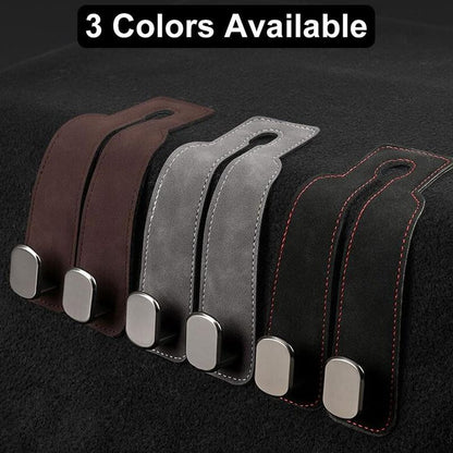 🔥🚗Car Seat Back Alcantara Storage Hook - 💥Double Hook Holder for Convenient Storage