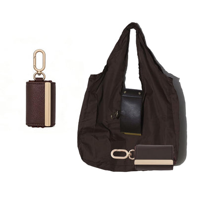 Foldable Shopping Bag Keychain Eco-Friendly Reusable Tote Bag
