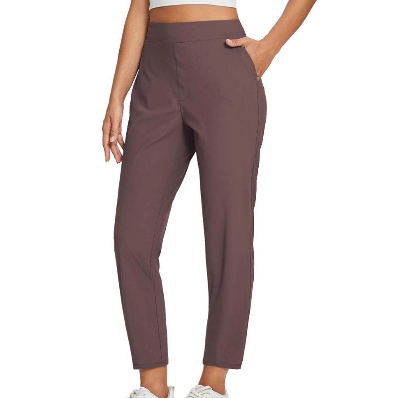 🔥Last Day Sale 60% OFF⏰👖🍃Women's Elastic High-Waist Pants - Secure Pockets, Slim Fit🎁