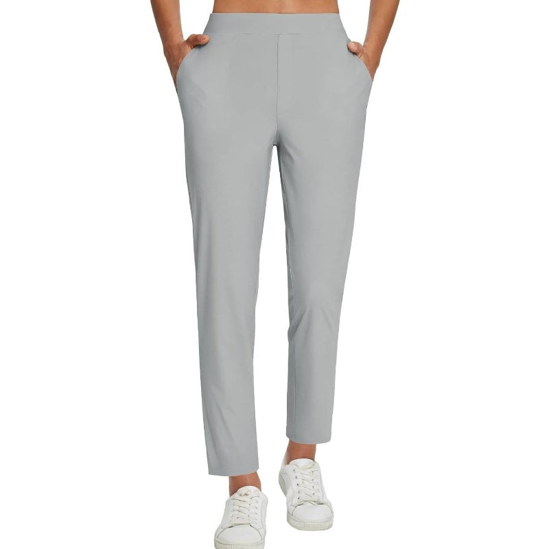 🔥Last Day Sale 60% OFF⏰👖🍃Women's Elastic High-Waist Pants - Secure Pockets, Slim Fit🎁