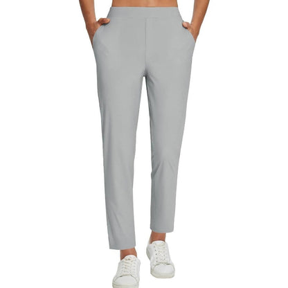 🔥Last Day Sale 60% OFF⏰👖🍃Women's Elastic High-Waist Pants - Secure Pockets, Slim Fit🎁