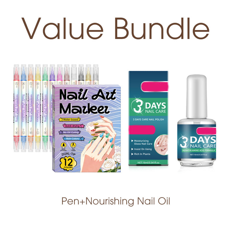 ✨Dual-Tip Nail Art Marker Pen Set