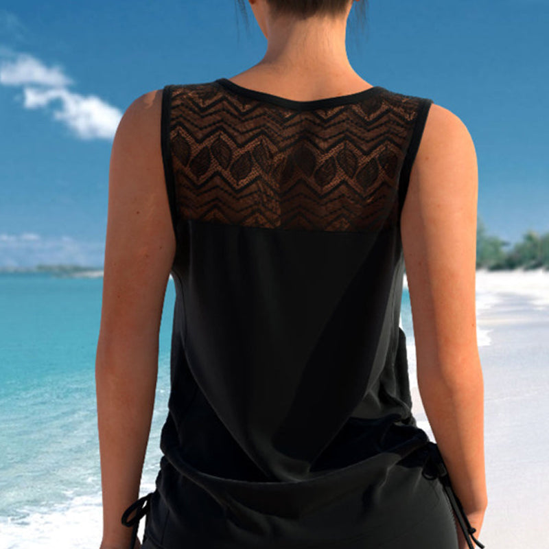 🥳SUMMER HOT SALE🔥Women's Printed Two-Piece Tankini Swimsuit