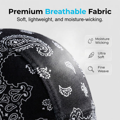 Unisex Breathable Skull Cap with Adjustable Ties