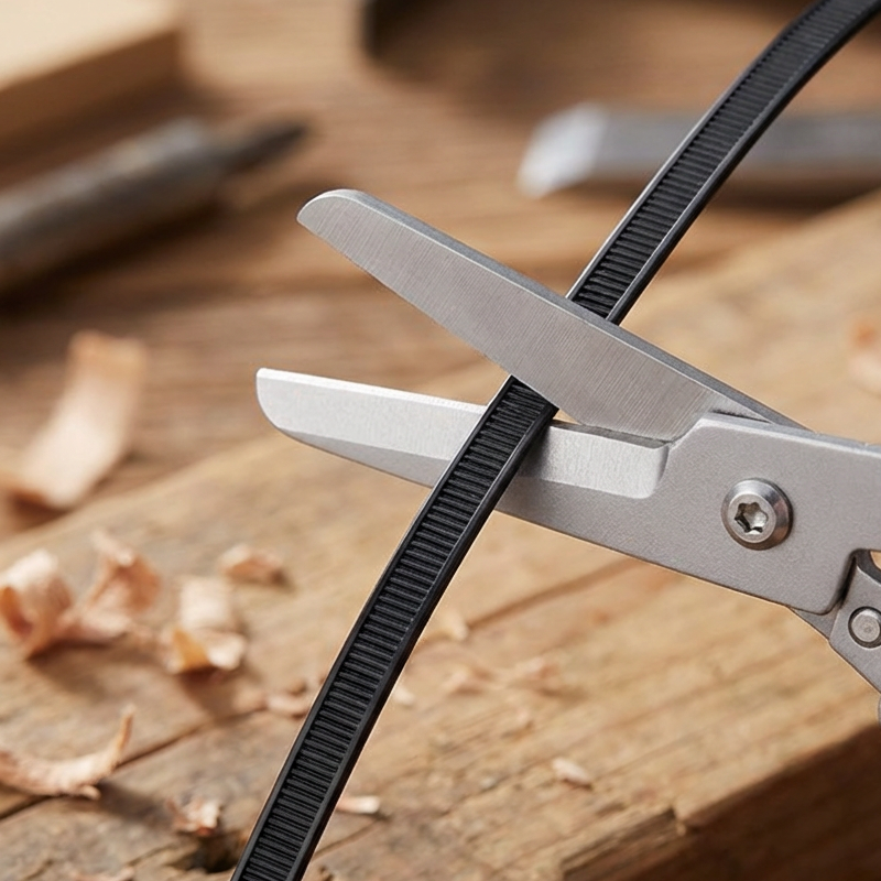 Compact Folding Stainless Steel Scissors