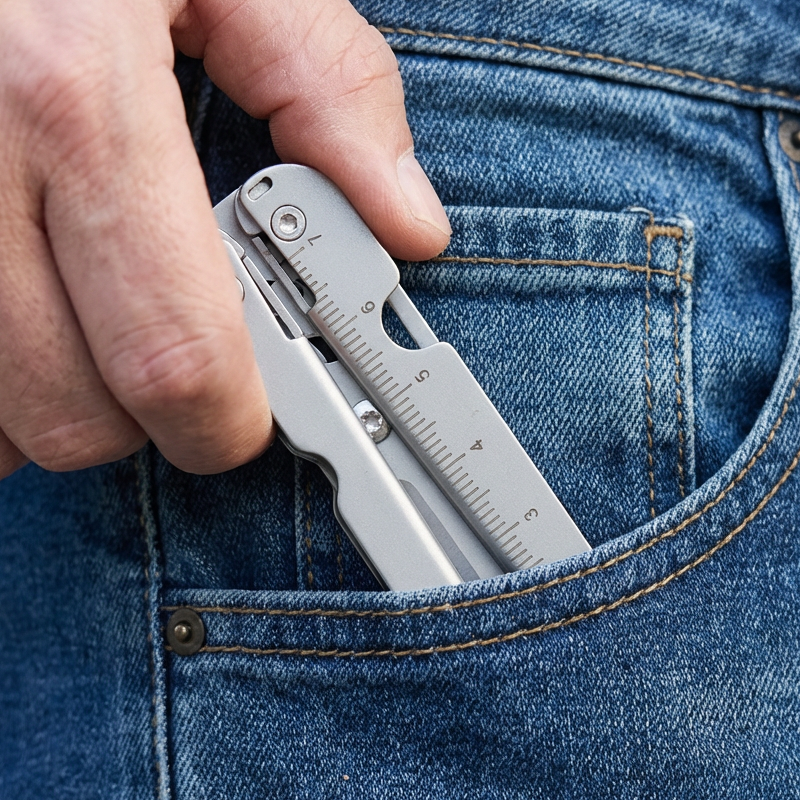 Compact Folding Stainless Steel Scissors