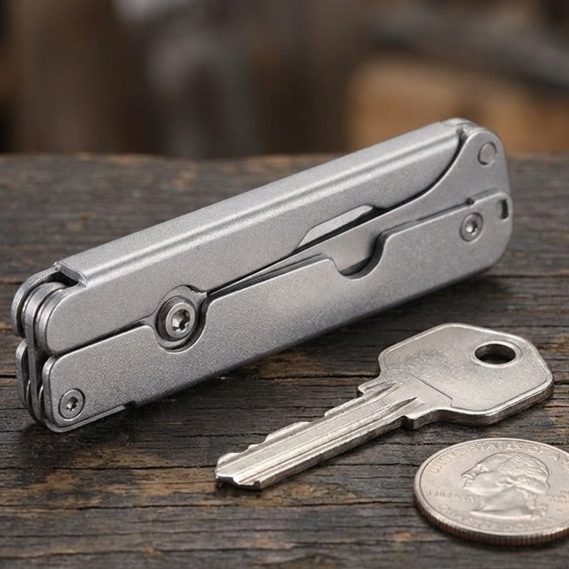 Compact Folding Stainless Steel Scissors