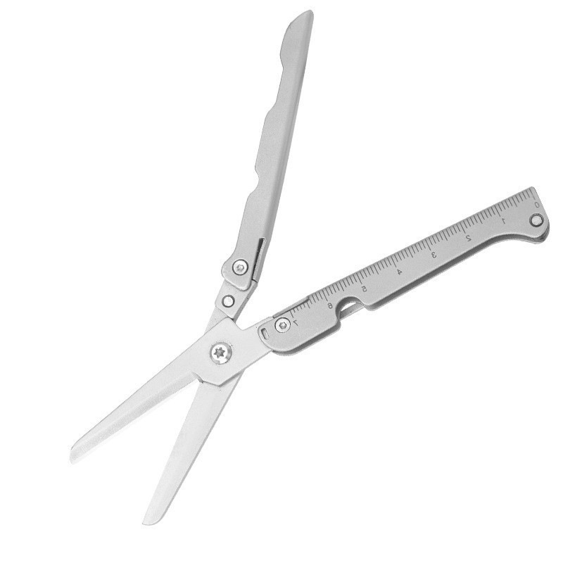 Compact Folding Stainless Steel Scissors