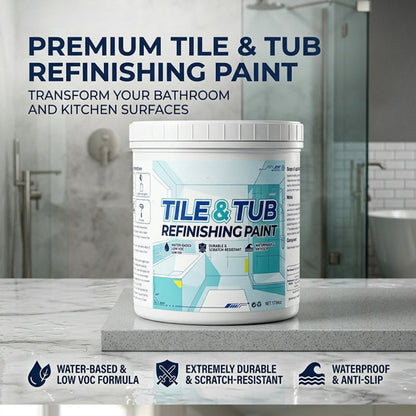 🔥Hot Sale 🔥Premium Tile & Tub Refinishing Paint Kit