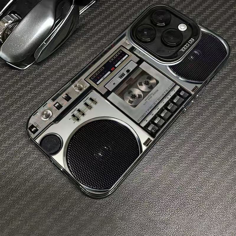 Retro Boombox Cassette Player Phone Case