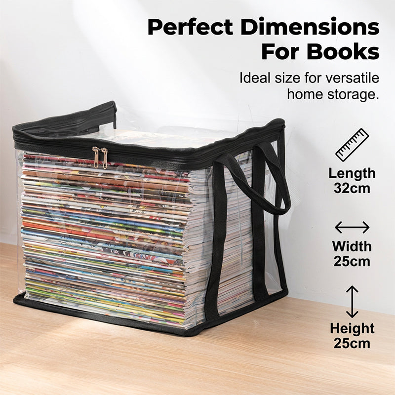 💖2026 Hot Sale✨Transparent Large-Capacity Dustproof & Moisture-Proof Book Storage Bag