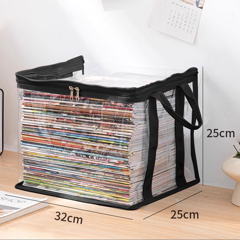 💖2026 Hot Sale✨Transparent Large-Capacity Dustproof & Moisture-Proof Book Storage Bag