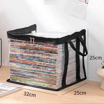 💖2026 Hot Sale✨Transparent Large-Capacity Dustproof & Moisture-Proof Book Storage Bag