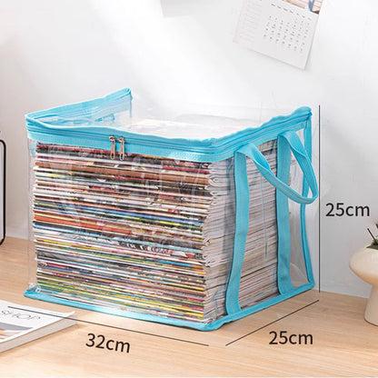 💖2026 Hot Sale✨Transparent Large-Capacity Dustproof & Moisture-Proof Book Storage Bag
