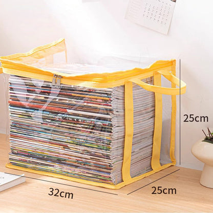 💖2026 Hot Sale✨Transparent Large-Capacity Dustproof & Moisture-Proof Book Storage Bag