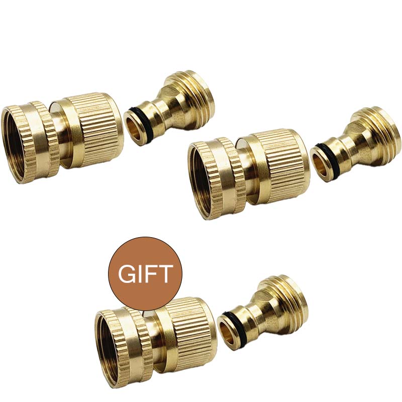 3/4" Brass Quick Connect Fittings for Water Hose