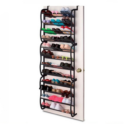 👟50% OFF NOW! 🏆 Over-the-Door Shoe Rack Organizer – 24 pockets & tool-free install – Fits standard doors, holds up to 24 pairs – perfect for entryway or closet 🚪✨