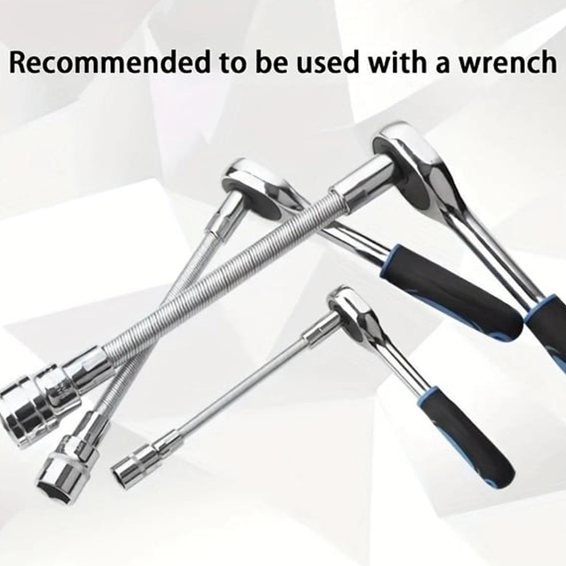 Flexible Socket Extension Bar for Ratchet Wrench