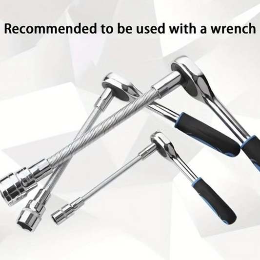 Flexible Socket Extension Bar for Ratchet Wrench