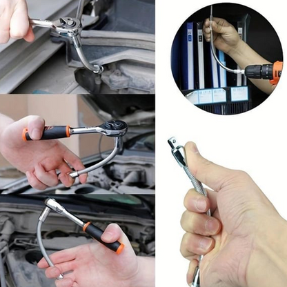 Flexible Socket Extension Bar for Ratchet Wrench