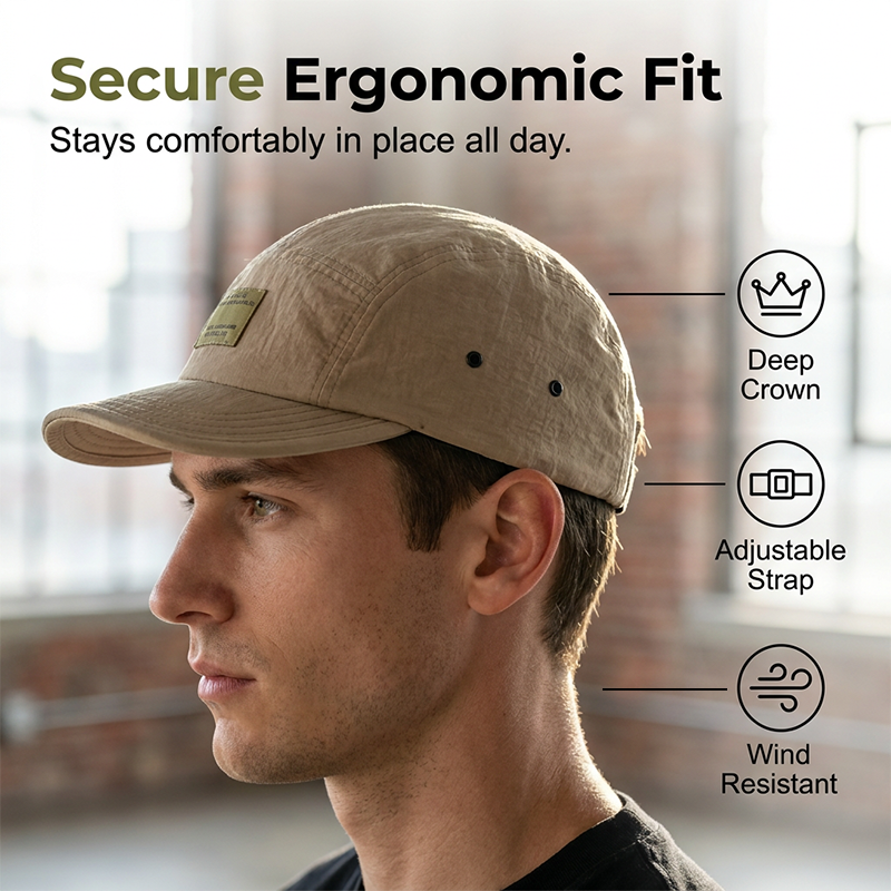 “You are what you do, not what you say you will do” Malleable Brim 5-Panel Streetwear Cap