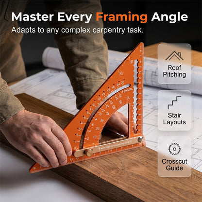 ✨ Precision Woodworking Triangle Square – Alloy, Adjustable, Anti-Rust 🛠️