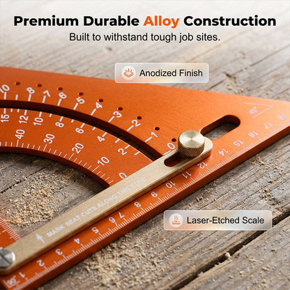 ✨ Precision Woodworking Triangle Square – Alloy, Adjustable, Anti-Rust 🛠️