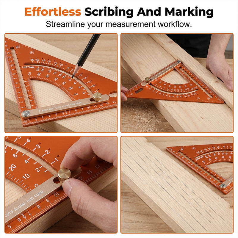 ✨ Precision Woodworking Triangle Square – Alloy, Adjustable, Anti-Rust 🛠️