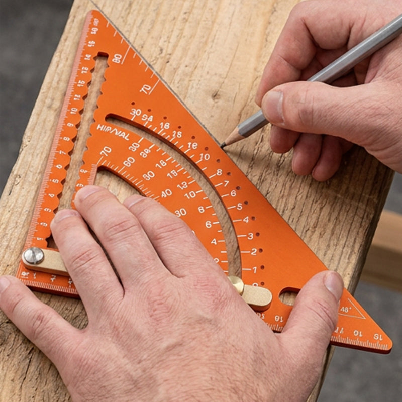 ✨ Precision Woodworking Triangle Square – Alloy, Adjustable, Anti-Rust 🛠️