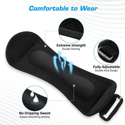 🦵💪 Sports Patella Brace – Adjustable strap, breathable neoprene. Relieves knee pain, stabilises patella. Run & gym without pain! 🏃‍♂️✨