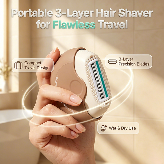 Buy 1 Get 1 Free🎁Portable 3-Layer Hair Shaver with Rotating Cover