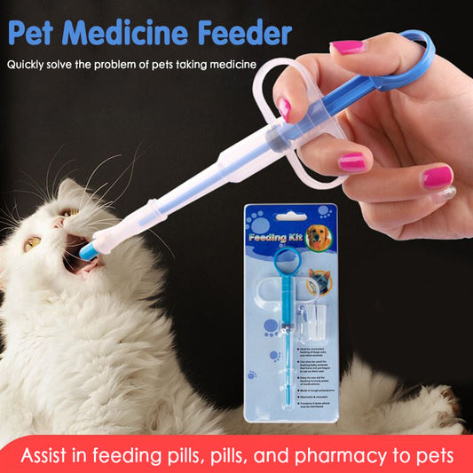 💉 2-in-1 Pet Medicine Feeder – For Pills & Liquid Medication 🐾