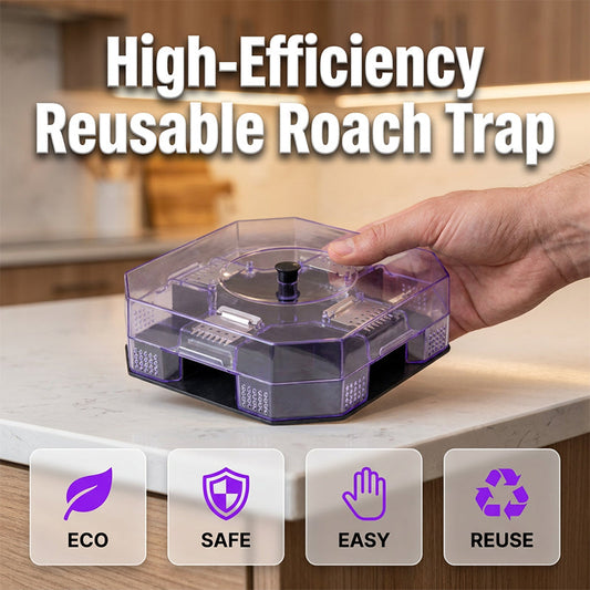 🔥Reusable Effective Roach Trap， Non-Toxic Sticky Cockroach Catcher for Kitchen Home Indoor Pest Control